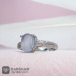 عکس انگشتر عقیق یمنی کبود زنانه