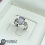 عکس انگشتر عقیق یمنی کبود زنانه