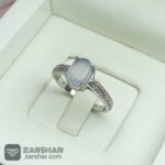 عکس انگشتر عقیق یمنی کبود زنانه