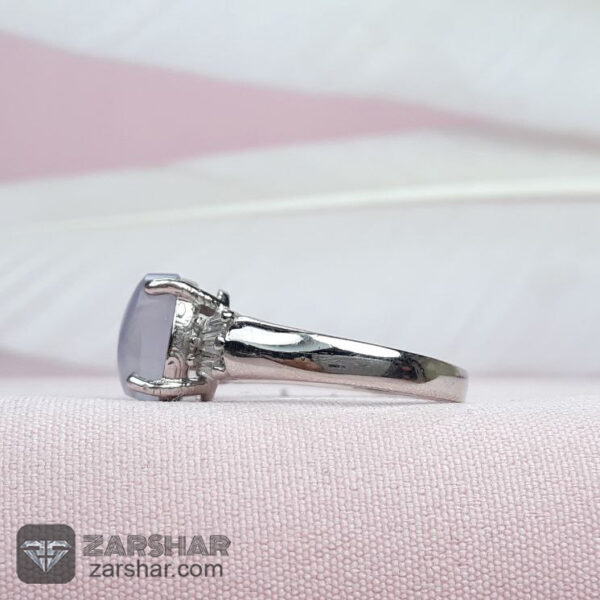 انگشتر عقیق یمنی کبود زنانه عکس انگشتر عقیق یمنی کبود زنانه