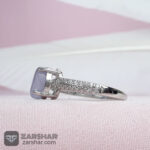 عکس انگشتر عقیق یمنی کبود زنانه