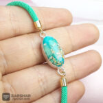 عکس دستبند فیروزه نیشابوری زنانه