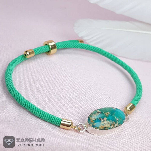 عکس دستبند فیروزه نیشابوری زنانه