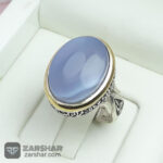 عکس انگشتر ست عقیق یمنی کبود