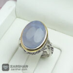 عکس انگشتر ست عقیق یمنی کبود