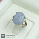 عکس انگشتر عقیق سوسنی خط یا زهرا