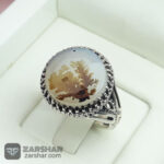 عکس انگشتر عقیق شجر طرح سردار