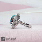 عکس انگشتر فیروزه نیشابوری زنانه