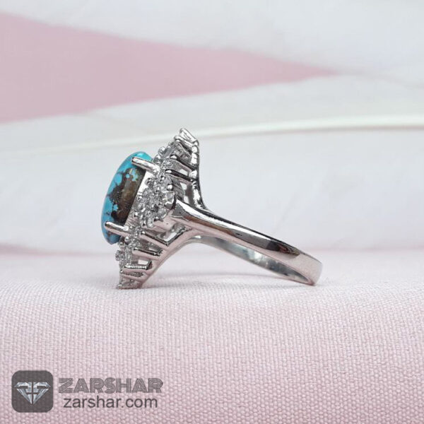 عکس انگشتر فیروزه نیشابوری زنانه