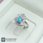 عکس انگشتر فیروزه نیشابوری زنانه