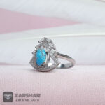 عکس انگشتر فیروزه نیشابوری زنانه