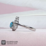 عکس انگشتر فیروزه نیشابوری زنانه