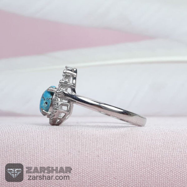 عکس انگشتر فیروزه نیشابوری زنانه