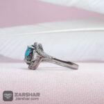 عکس انگشتر فیروزه نیشابوری زنانه