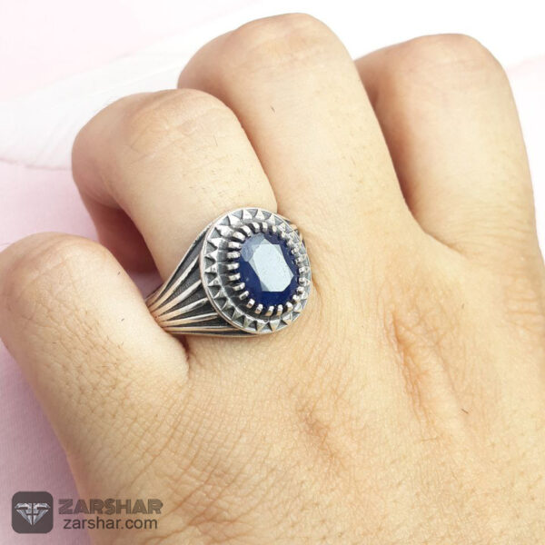 عکس انگشتر یاقوت کبود