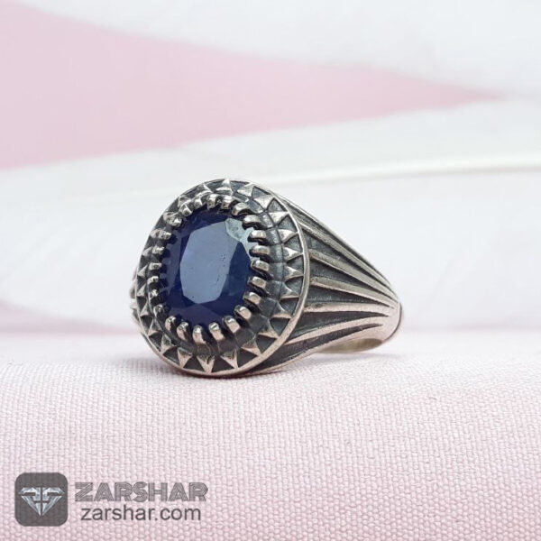 انگشتر یاقوت کبود عکس انگشتر یاقوت کبود