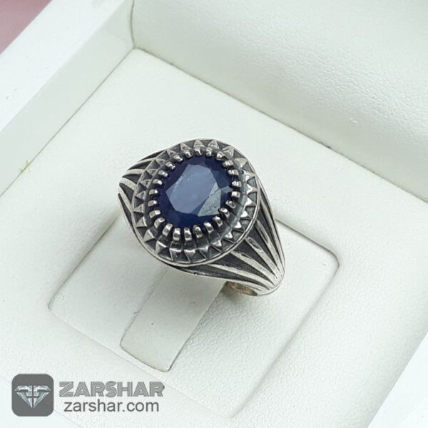 عکس انگشتر یاقوت کبود