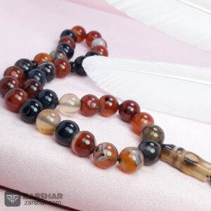 عکس تسبیح عقیق سلیمانی ۳۳ دانه