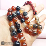 عکس تسبیح عقیق سلیمانی ۳۳ دانه