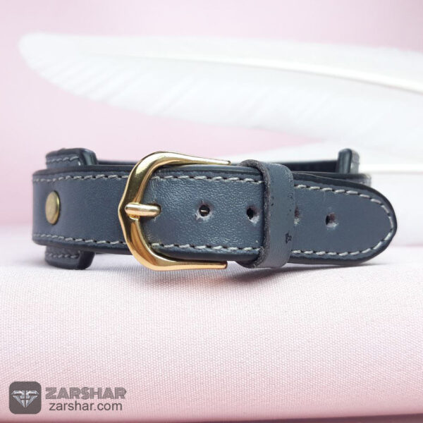 عکس دستبند چرمی فیروزه نیشابوری