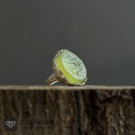 عکس انگشتر زنانه عقیق سبز یا زهرا