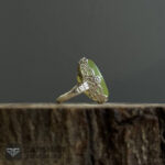 عکس انگشتر زنانه عقیق سبز یا زهرا