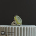 عکس انگشتر زنانه عقیق سبز یا زهرا