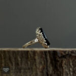 عکس انگشتر زنانه عقیق سیاه یا حسین