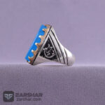 عکس انگشتر  عقیق آبی حسین منی و انا من حسین