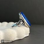 عکس انگشتر عقیق آبی یا ام البنین