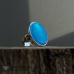 عکس انگشتر عقیق آبی یا عباس