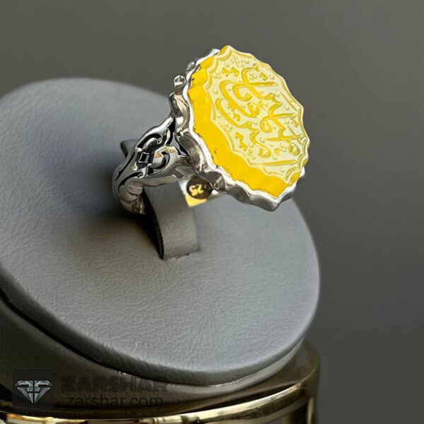 عکس انگشتر عقیق زرد خراسانی یا امیر المومنین