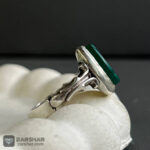 عکس انگشتر عقیق  سبز خراسانی یا کریم اهل بیت