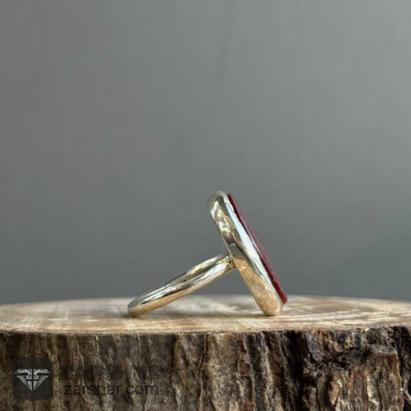 عکس انگشتر عقیق سرخ انا مجنون حسین