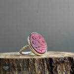 عکس انگشتر عقیق سرخ انا مجنون حسین