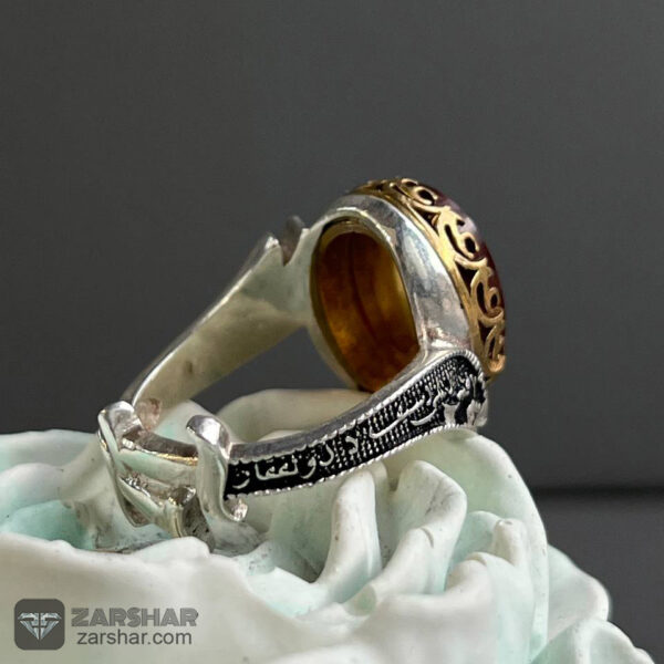 عکس انگشتر عقیق سرخ خراسانی علی