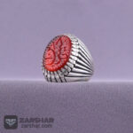 عکس انگشتر  عقیق سرخ خراسانی یا حسین