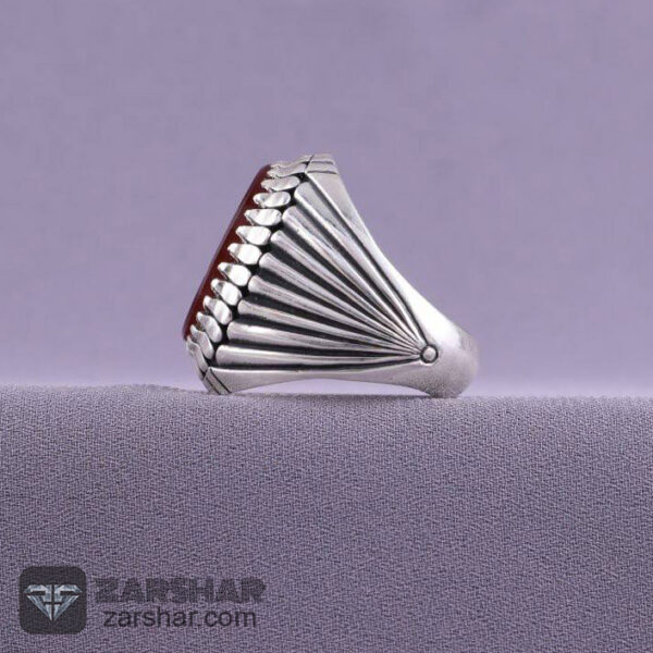 عکس انگشتر  عقیق سرخ خراسانی یا حسین