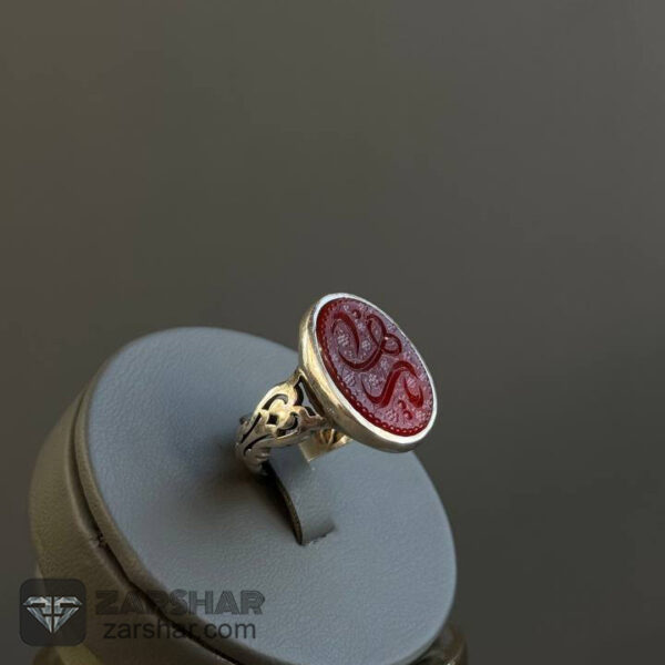 عکس انگشتر عقیق سرخ خراسانی یا زهرا