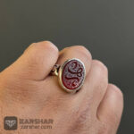 عکس انگشتر عقیق سرخ خراسانی یا زهرا