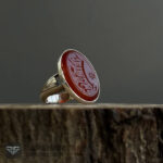 عکس انگشتر عقیق سرخ یا فاطمه الزهرا