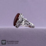 عکس انگشتر  عقیق سرخ یمنی