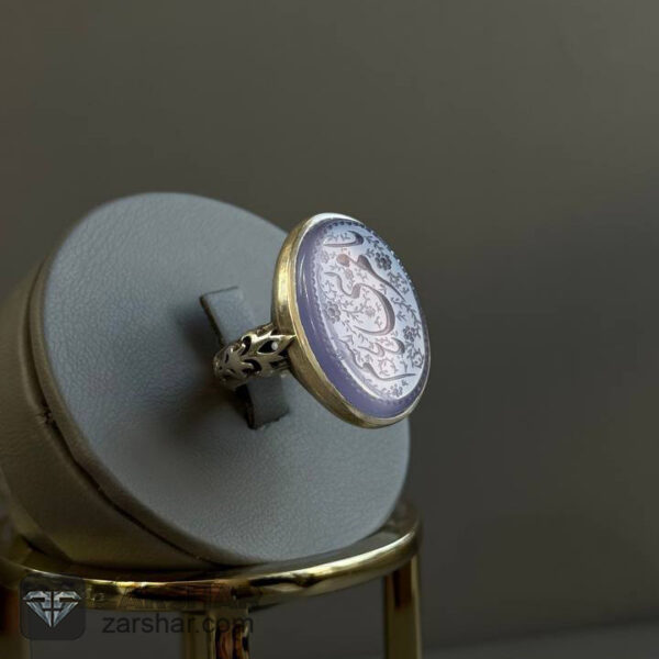 عکس انگشتر عقیق سوسنی یا قمر بنی هاشم