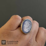 عکس انگشتر عقیق سوسنی یا قمر بنی هاشم