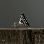 عکس انگشتر عقیق سیاه یا علی مدد