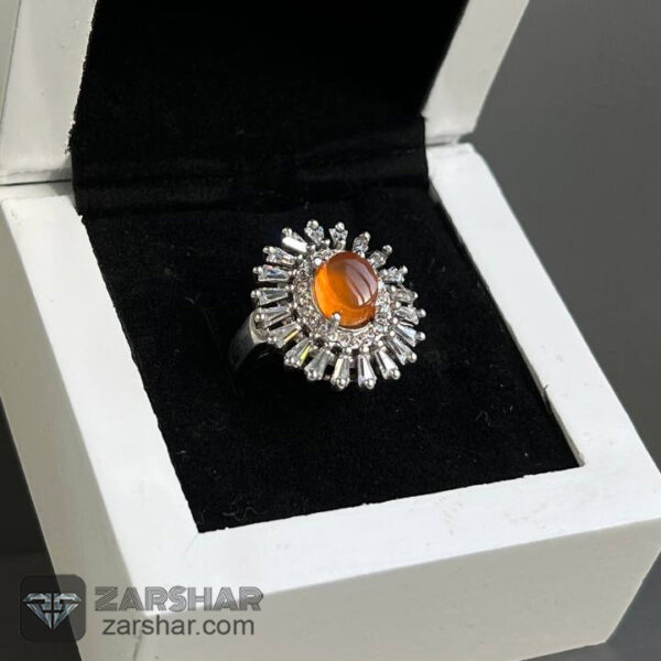 عکس انگشتر عقیق یمنی زنانه