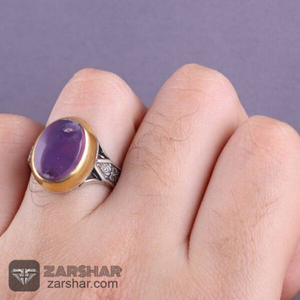 انگشتر عقیق یمنی سوسنی عکس انگشتر عقیق یمنی سوسنی