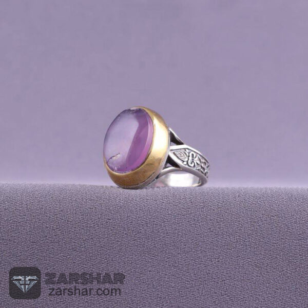 انگشتر عقیق یمنی سوسنی عکس انگشتر عقیق یمنی سوسنی