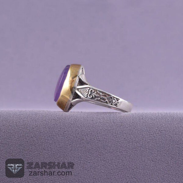 انگشتر عقیق یمنی سوسنی عکس انگشتر عقیق یمنی سوسنی