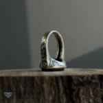 عکس انگشتر عقیق یمنی سیاه و من یتق الله